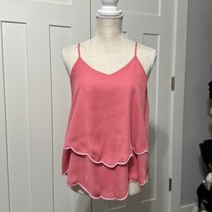 Pink layered tank